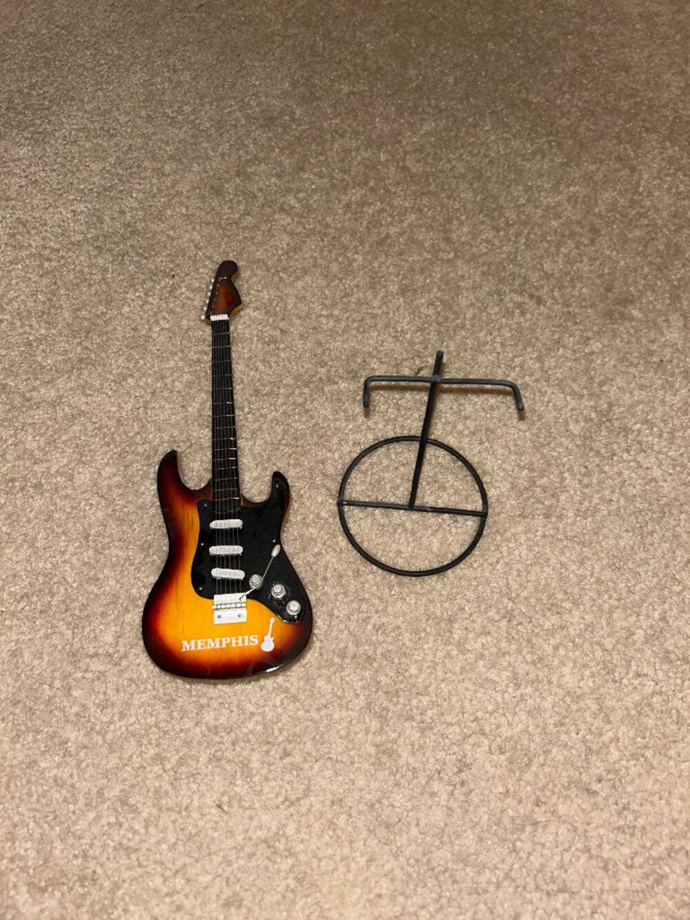 Miniature Memphis guitar collectible